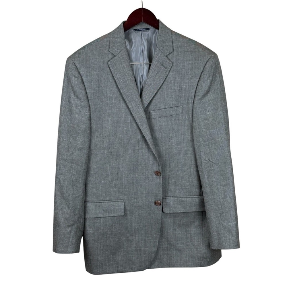 RALPH LAUREN Mens Tan WOOL SILK LINEN Suit Sport Coat Blazer Jacket‎ 44R